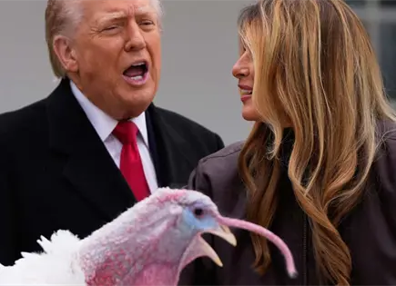 Donald Trump otorga indultos polémicos a pavos Chuck y Nancy en ceremonia