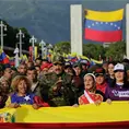 Marchan seguidores de N. Maduro en Venezuela