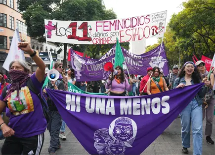 Protestas en México contra la violencia de género