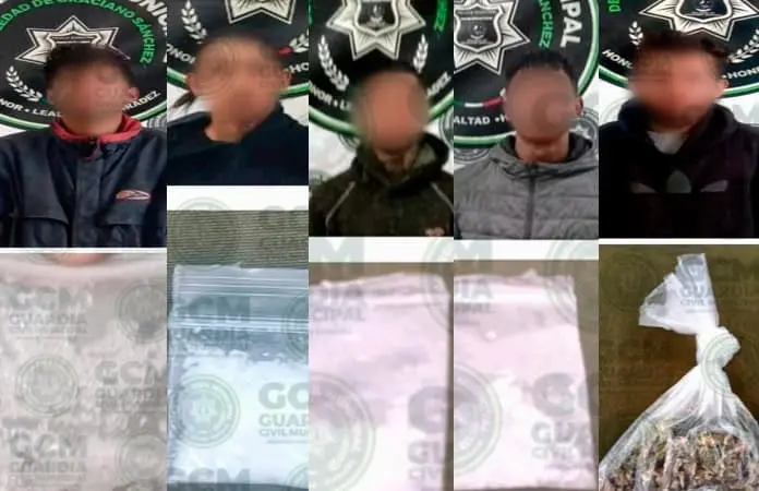 Arrestan a siete con metanfetaminas y enervantes