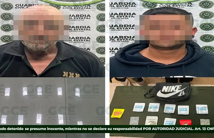 Atrapan a dos presuntos “narcos
