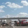 Once jornaleros mueren en choque en autopista a León