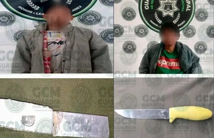 Detienen a dos por portación de arma prohibida