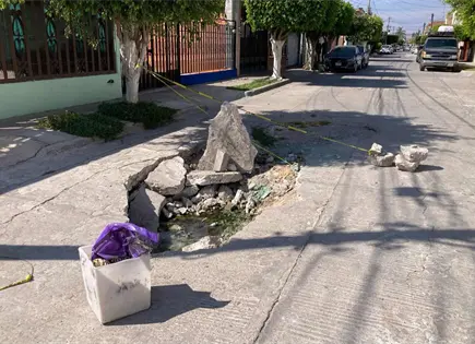 Atenderán socavón en la Providencia en primeros días de diciembre