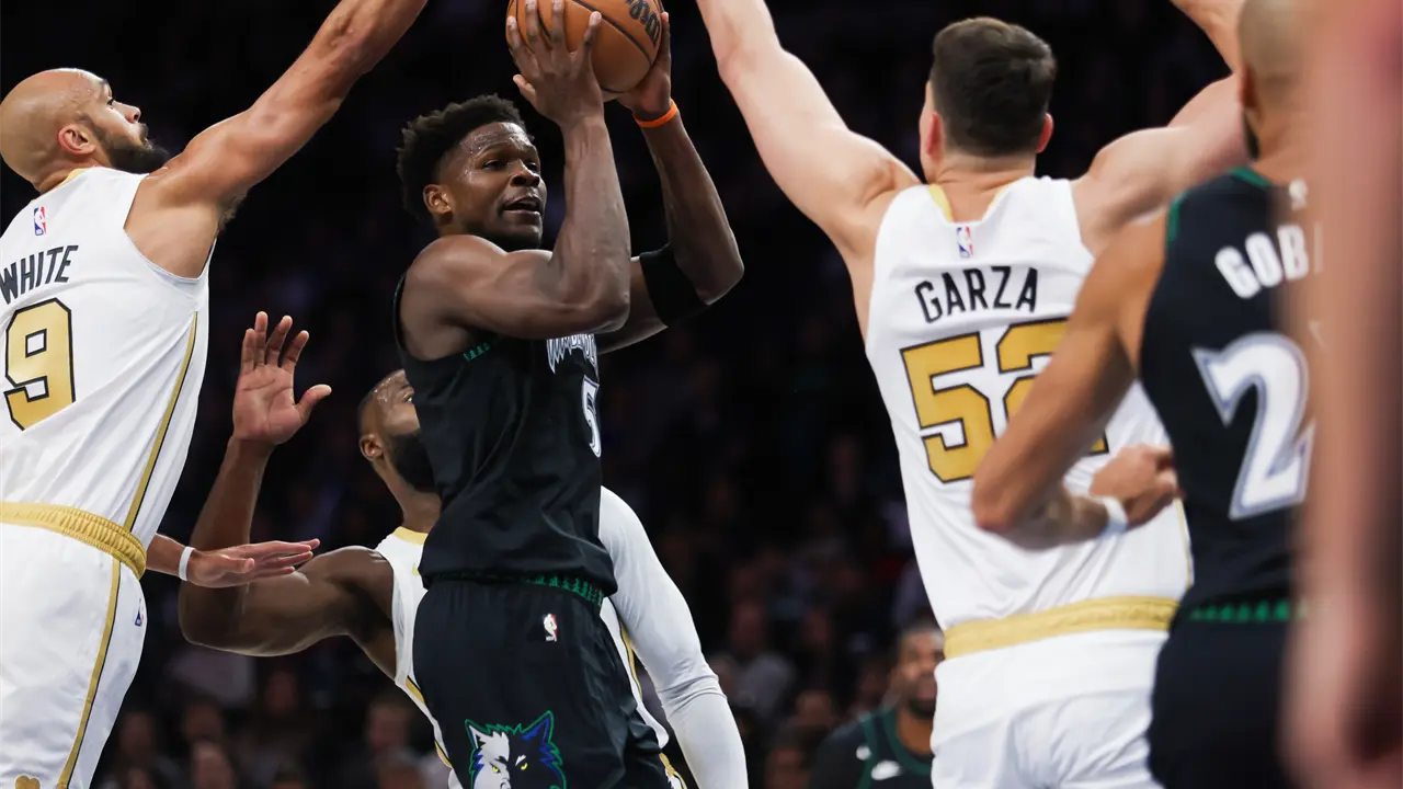 Anthony Edwards brilla con 39 puntos en victoria de Timberwolves sobre Celtics