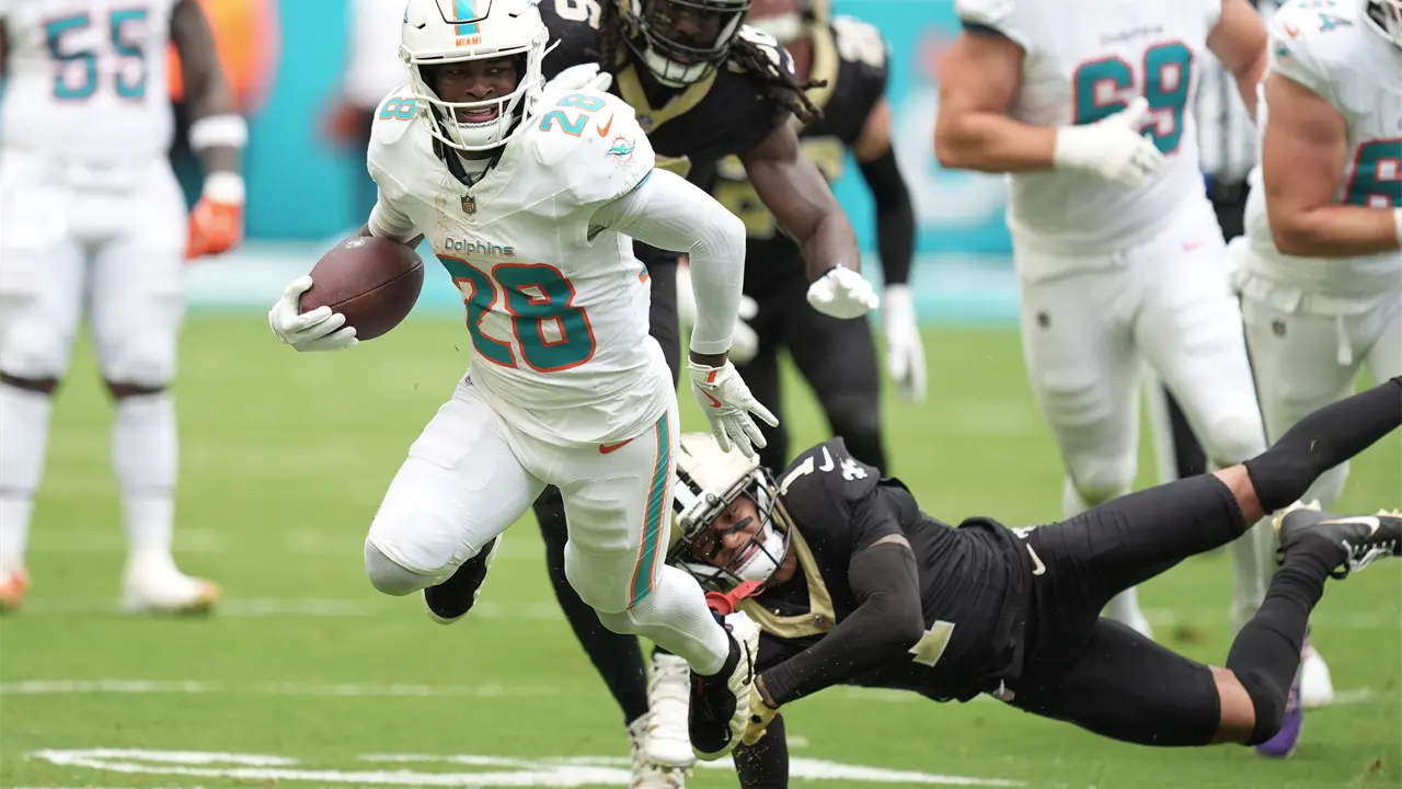 Dolphins de Miami ganan a los Saints en un emocionante duelo