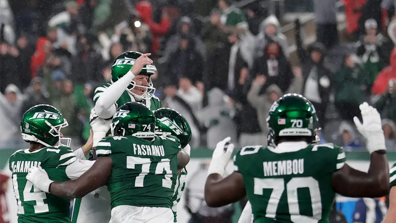 Nick Folk anota gol de campo de 56 yardas para llevar a Jets a victoria