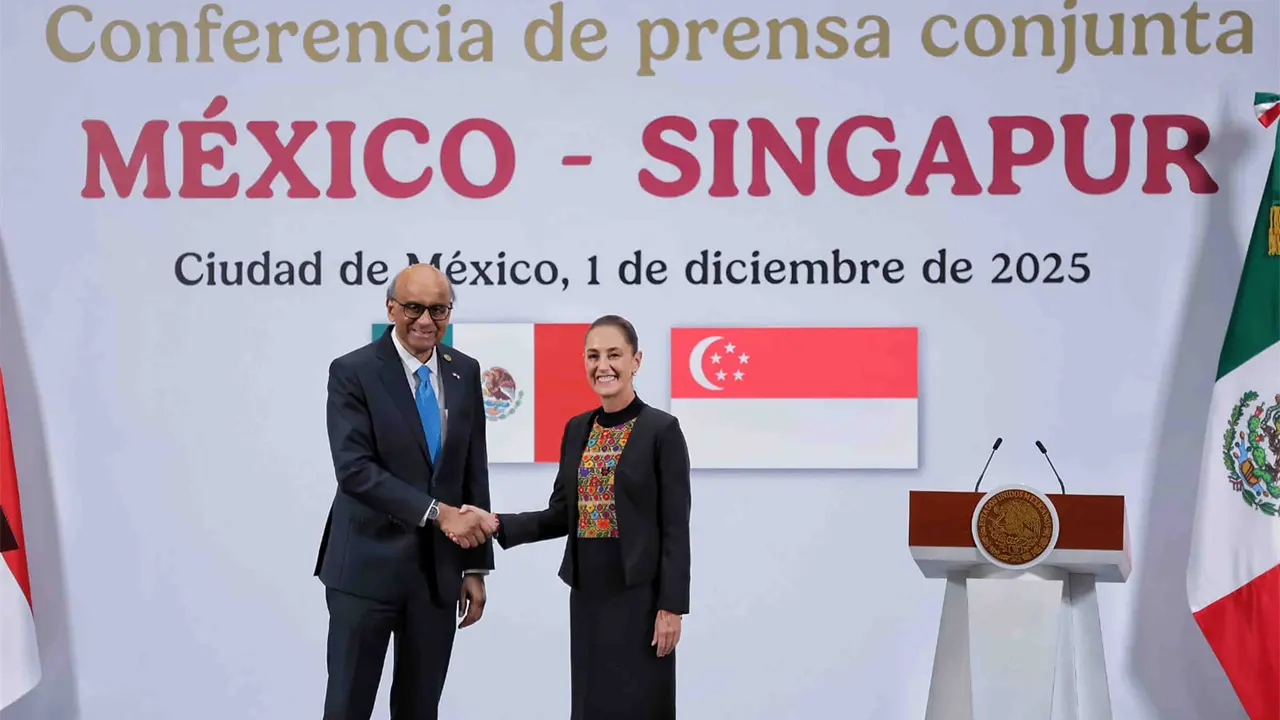 Sheinbaum destaca fortalecimiento de la relación bilateral con Singapur