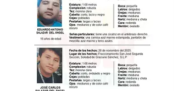 Buscan a dos hermanos desaparecidos en Fracc. San José Segunda Sección
