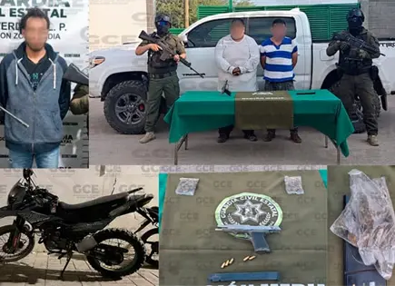 Caen tres maleantes armados y con droga