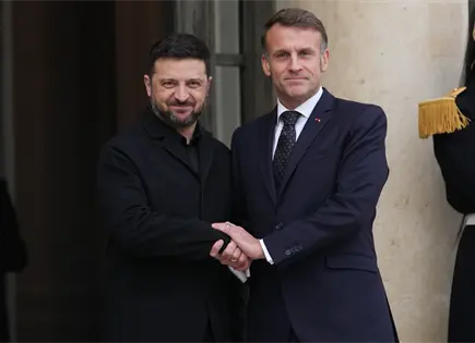 Zelenskyy y Macron se encuentran para discutir el conflicto