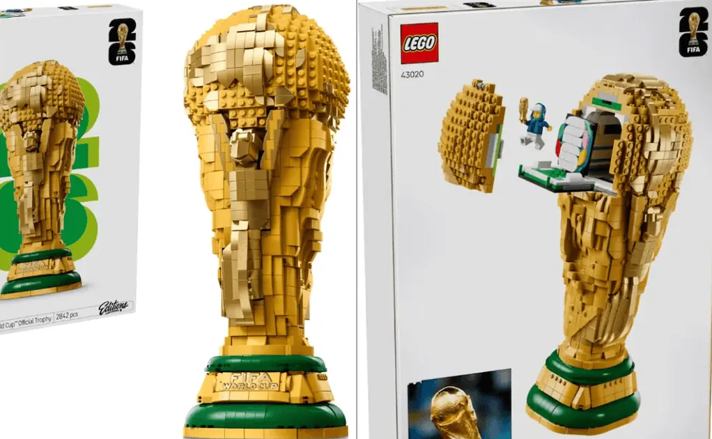 FIFA y LEGO lanzan réplica del trofeo de la Copa del Mundo 2026