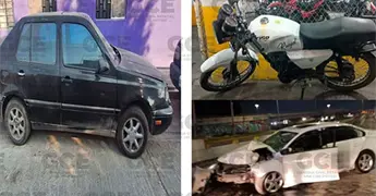 Incautan carros y moto con reporte de hurto