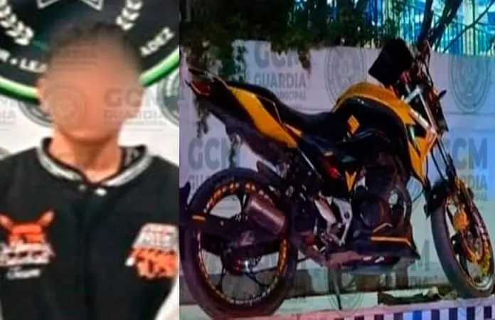 Joven se paseaba en motocicleta “caliente”