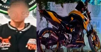 Joven se paseaba en motocicleta "caliente"