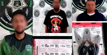 Por robo, atrapan a tres individuos en Soledad