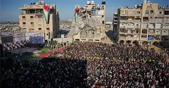 Boda masiva, entre ruinasv