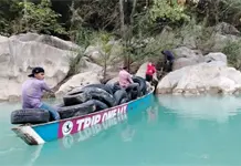 Fotos: Hallan decenas de llantas y basura en el río Tampaón