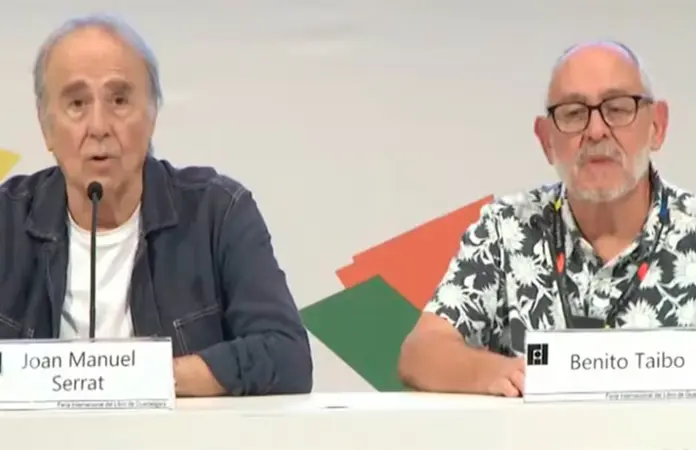 Joan Manuel Serrat se retira de charla en FIL Guadalajara por tumulto
