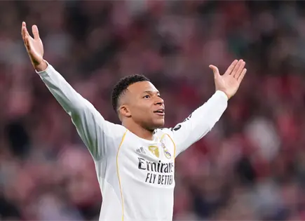 Mbappé anota dos goles en victoria del Real Madrid sobre Athletic Bilbao