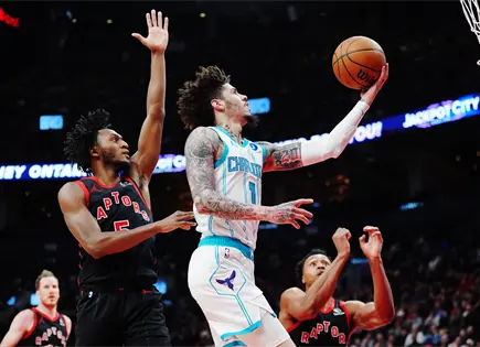 Charlotte Hornets triunfan sobre Toronto Raptors en la NBA Charlotte Hornets triunfan sobre Toronto Raptors en la NBA