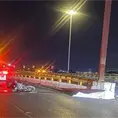 Motociclista muere tras accidente en Distribuidor Juárez