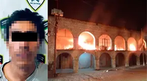 Vándalo es arrestado por quemar locales