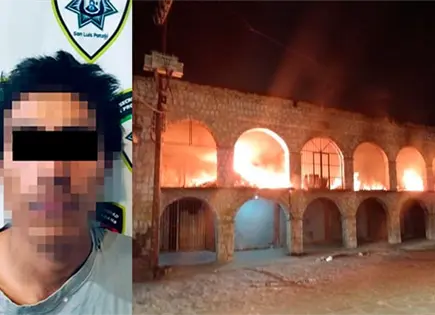 Vándalo es arrestado por quemar locales Vándalo es arrestado por quemar locales