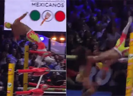 Grave lesión sufre luchador mexicano Neón en la Arena México