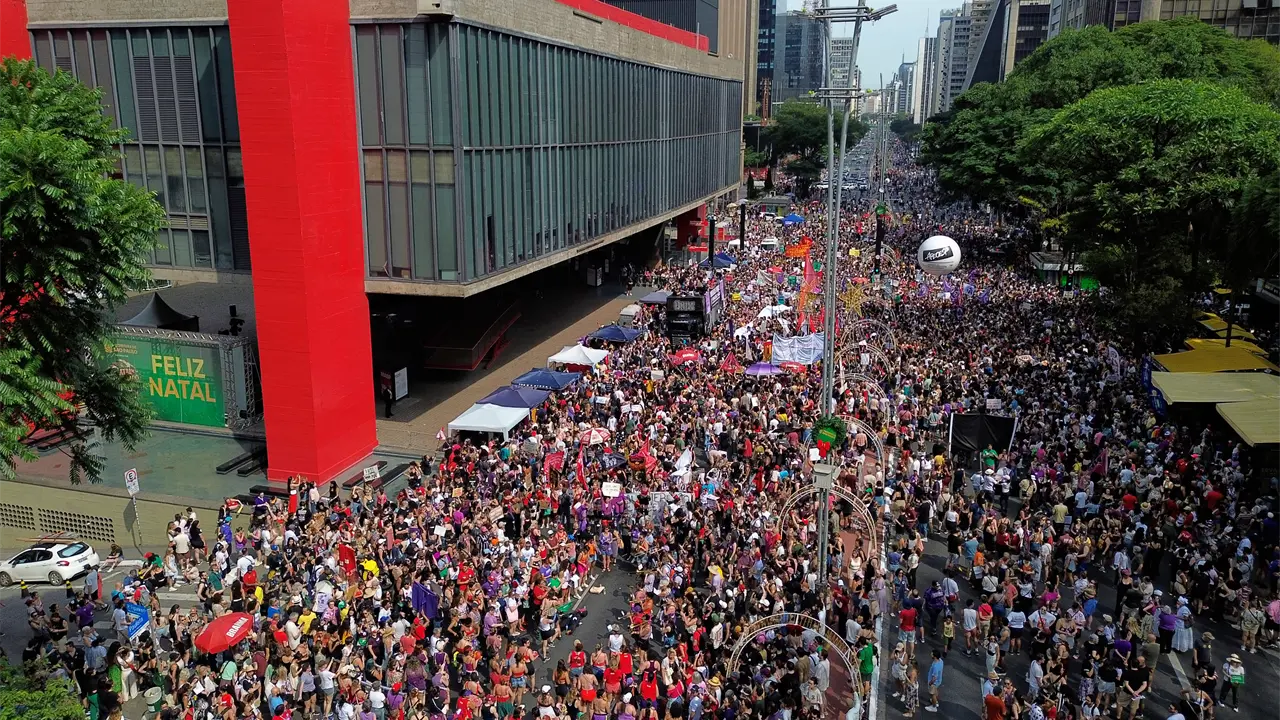 Manifestación masiva en Brasil contra la violencia de género