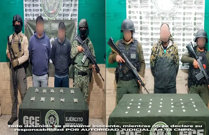 Tres presuntos “narcos” son atrapados con droga