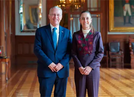 Claudia Sheinbaum Pardo se reúne con José Medina Mora en Palacio Nacional Claudia Sheinbaum Pardo se reúne con José Medina Mora en Palacio Nacional
