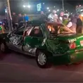 Muere un taxista al volcar frente a Plaza Citadina