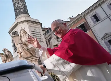 Papa León XIV reza por la paz en Roma Papa León XIV reza por la paz en Roma