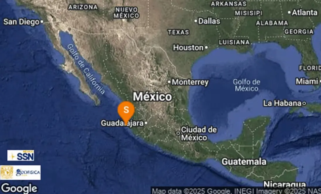 Sismo de 4.0 sacude zona cercana a Puerto Vallarta