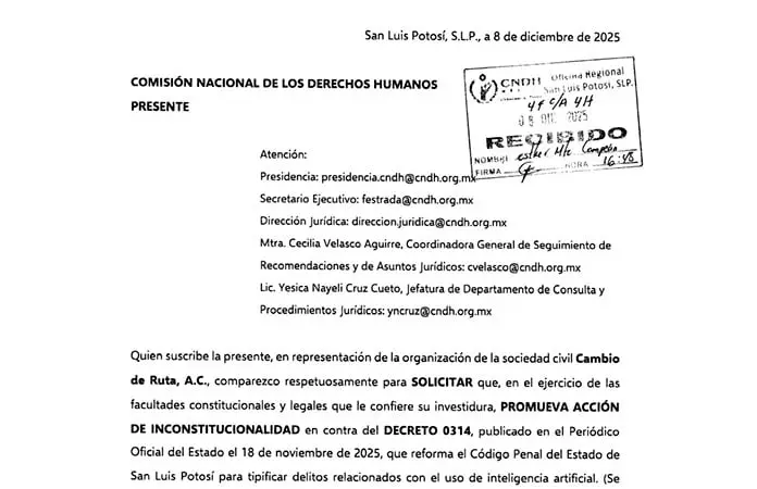 Piden apoyo a la CNDH contra Ley Mordaza Piden apoyo a la CNDH contra Ley Mordaza