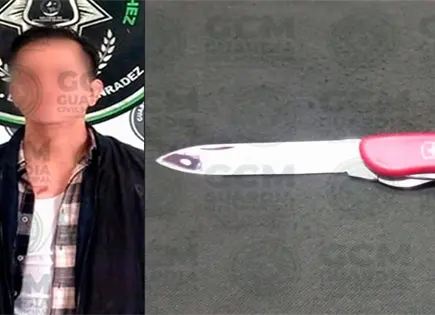 Vándalo cargaba una navaja en Col. Foresta Vándalo cargaba una navaja en Col. Foresta