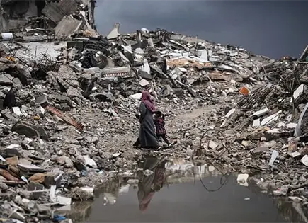 Agravan las lluvias penas de palestinos Agravan las lluvias penas de palestinos