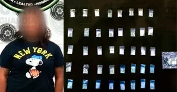 Arrestan a una f&eacute;mina con 50 dosis de "cristal"