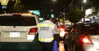 Alcoholímetro decembrino detecta a 72 conductores ebrios en la CDMX