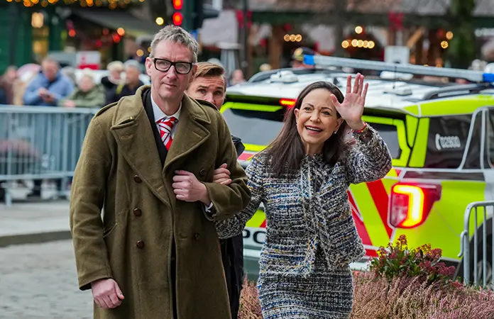 Machado es recibida por reyes noruegos