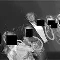 Publican fotos de Trump rodeado de varias mujeres Publican fotos de Trump rodeado de varias mujeres
