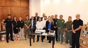 Entregan equipo tecnológico a corporaciones de seguridad en SLP