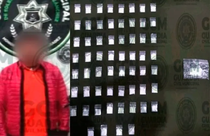 Cae supuesto "narco" traía 60 dosis de cristal