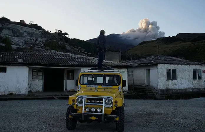 No le tememos al volcán: indígenas No le tememos al volcán: indígenas