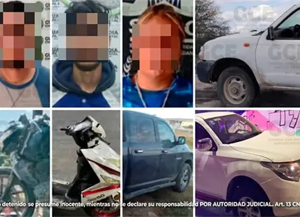 Detienen a 3 con vehículos robados Detienen a 3 con vehículos robados