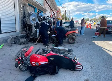Fuertes da&ntilde;os y un herido, en carambola