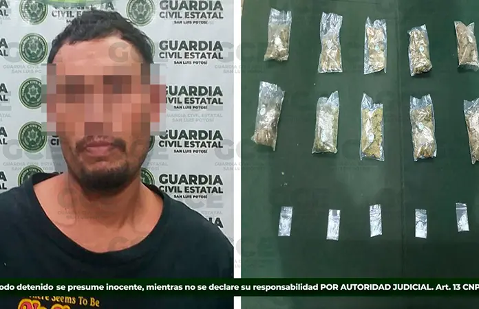 Cae vendedor de estupefacientes