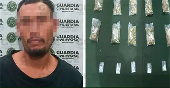 Cae vendedor de estupefacientes