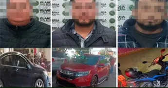 Detienen a cuatro personas con veh&iacute;culos calientes